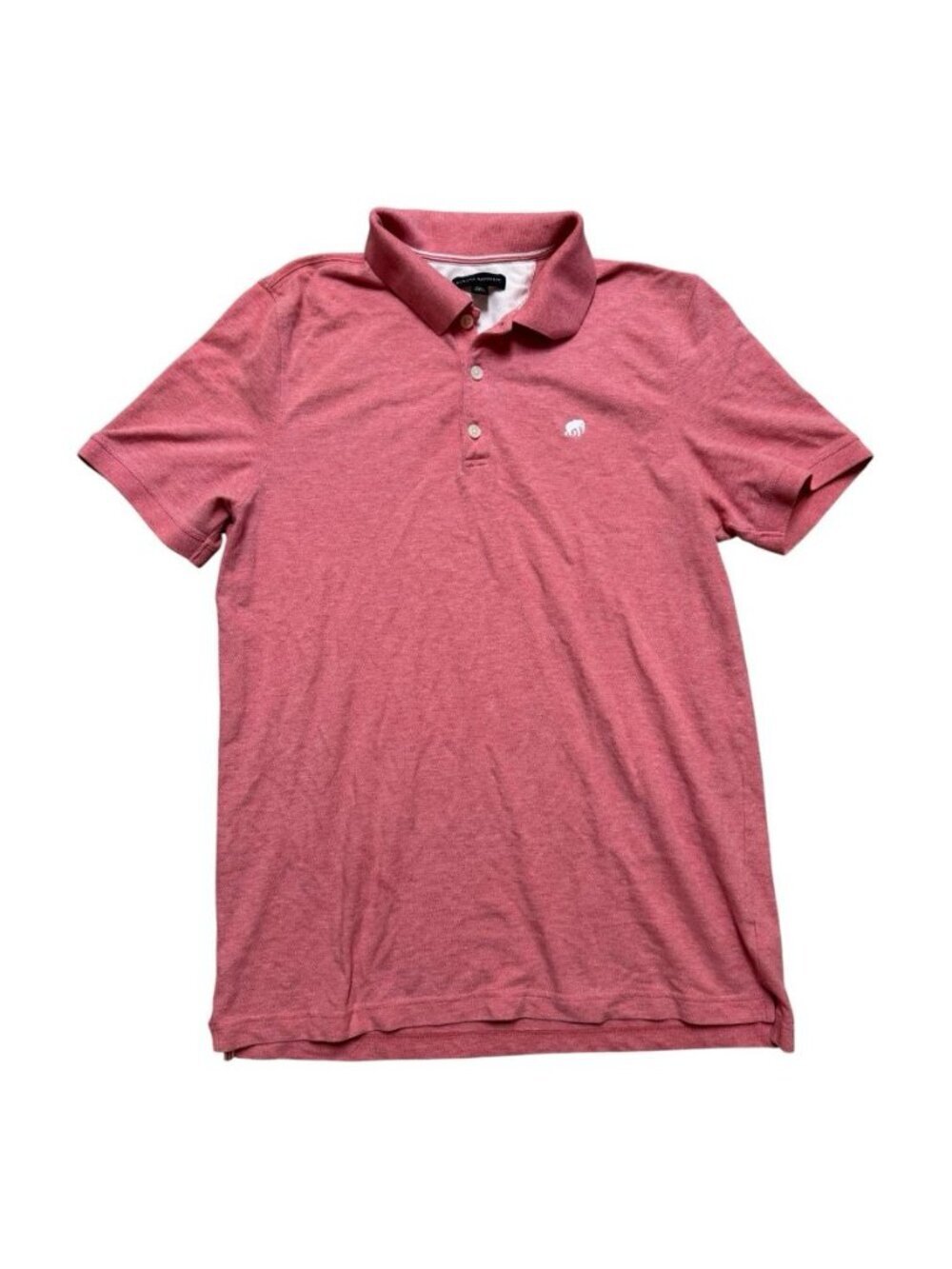 Banana Republic Polo Shirt Men’s L Tall Pink Heather Cotton Stretch Logo